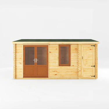 Mercia 5.1m x 4m Home Office Elite - 44mm (UPVC Windows & Door) - Grey