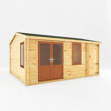 Mercia 5.1m x 4m Home Office Elite - 44mm (UPVC Windows & Door) - Grey