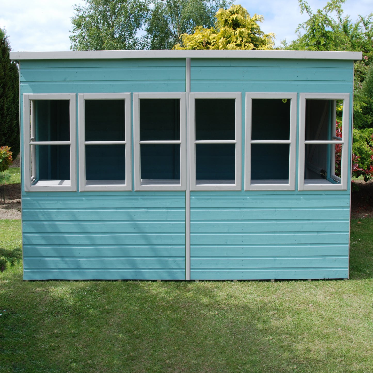 Shire Sun Pent 10x6 Single Door Shiplap Style B