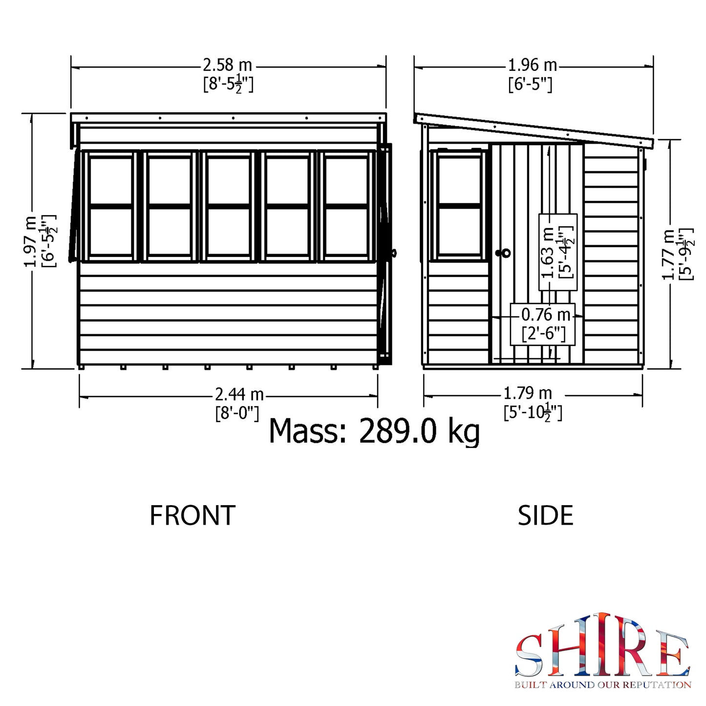 Shire Sun Pent 8x6
