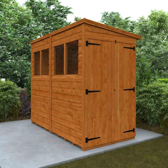 8x4 Double Door Flex Pent