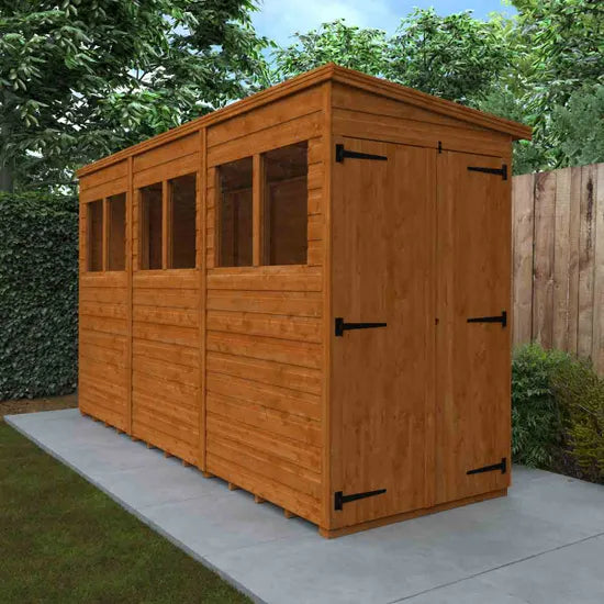 12x4 Double Door Flex Pent