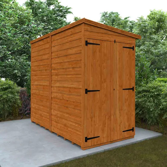 8x4 Double Door Windowless Flex Pent