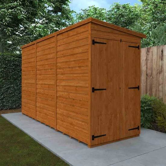 12x4 Double Door Windowless Flex Pent