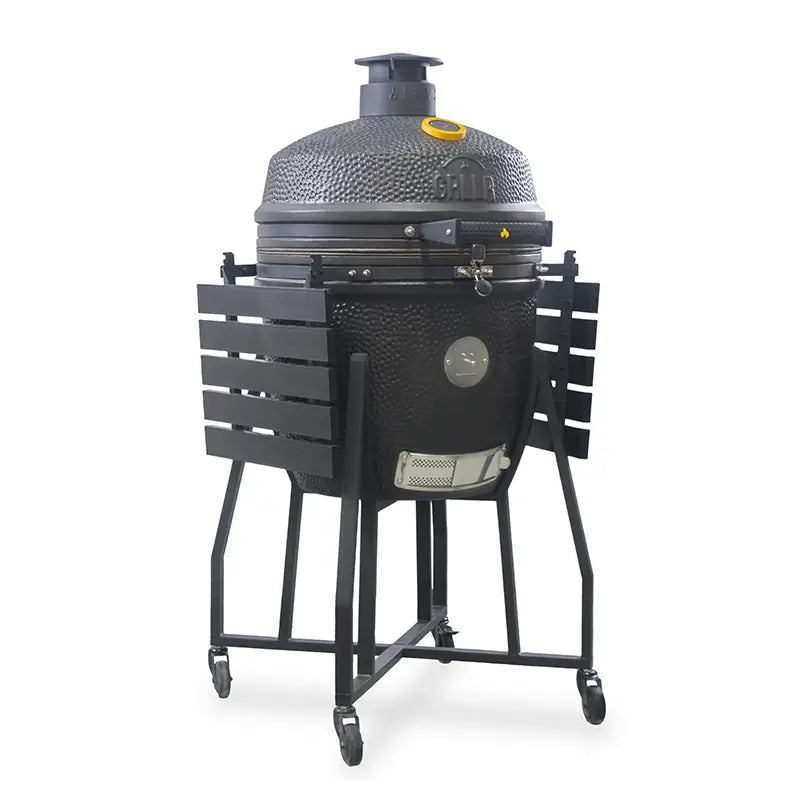 GRLLR Ember Classic 22 inch Kamado Grill| Matte Black including Trolley