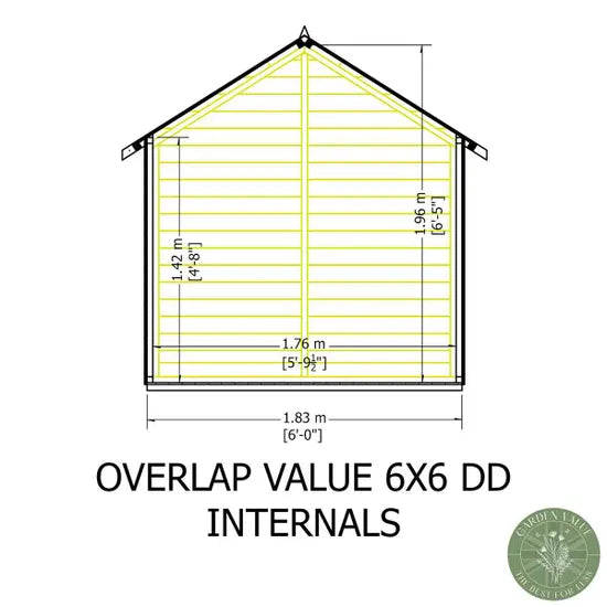 Shire Overlap 6x6 Double Door Value