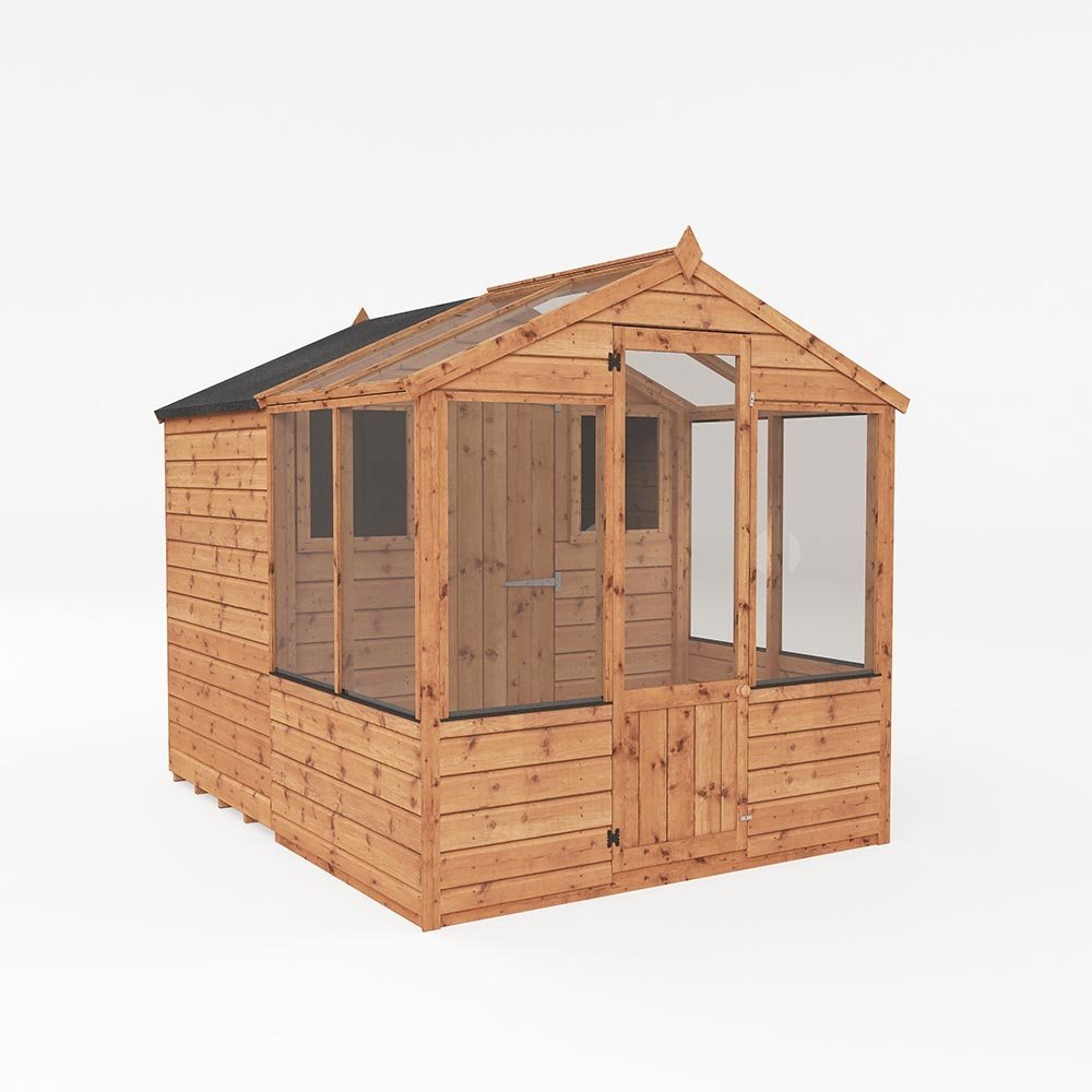 Mercia 8 x 6 Traditional Apex Greenhouse Combi Shed