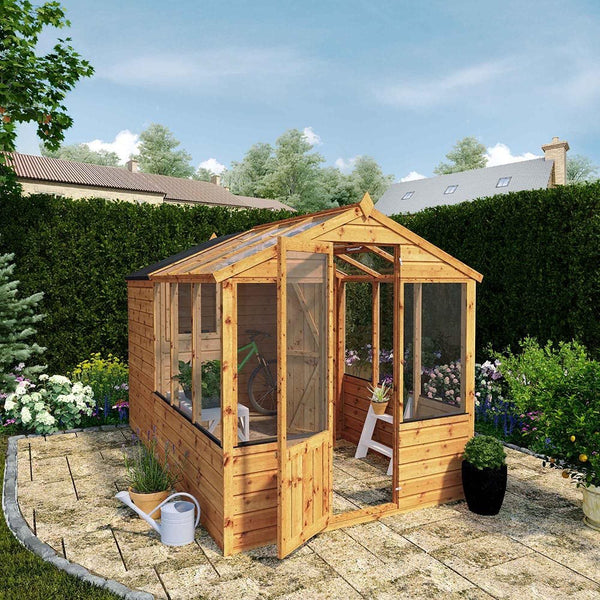 Mercia 10 x 6 Traditional Apex Greenhouse Combi Shed