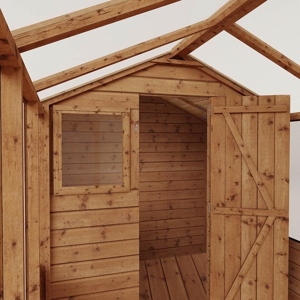Mercia 12 x 6 Traditional Apex Greenhouse Combi Shed