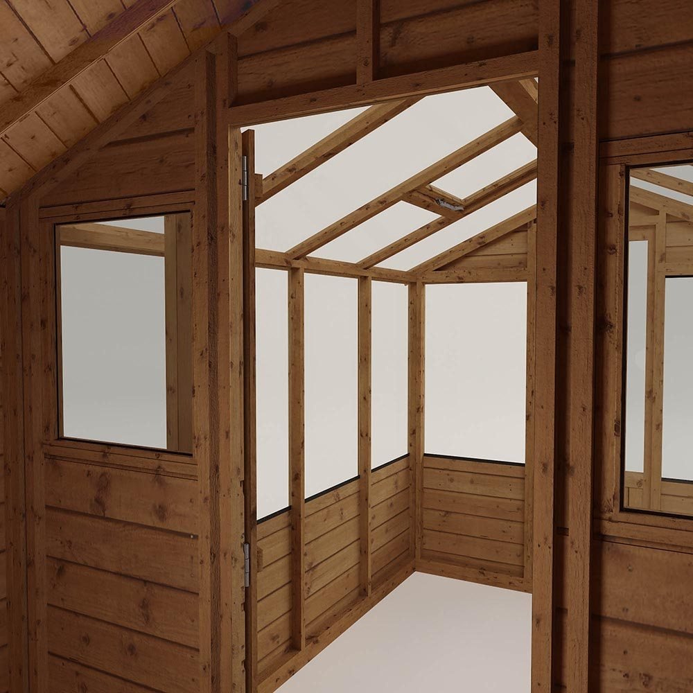 Mercia 12 x 6 Traditional Apex Greenhouse Combi Shed