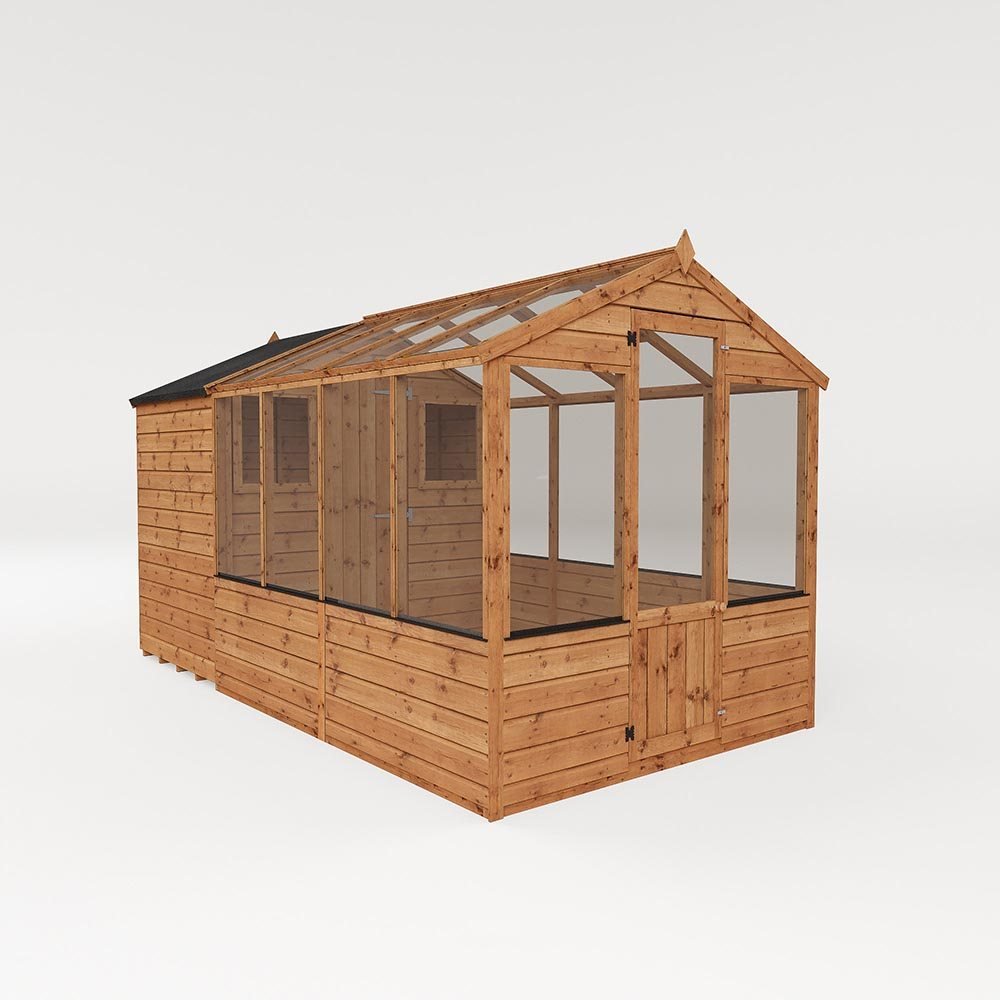 Mercia 12 x 6 Traditional Apex Greenhouse Combi Shed
