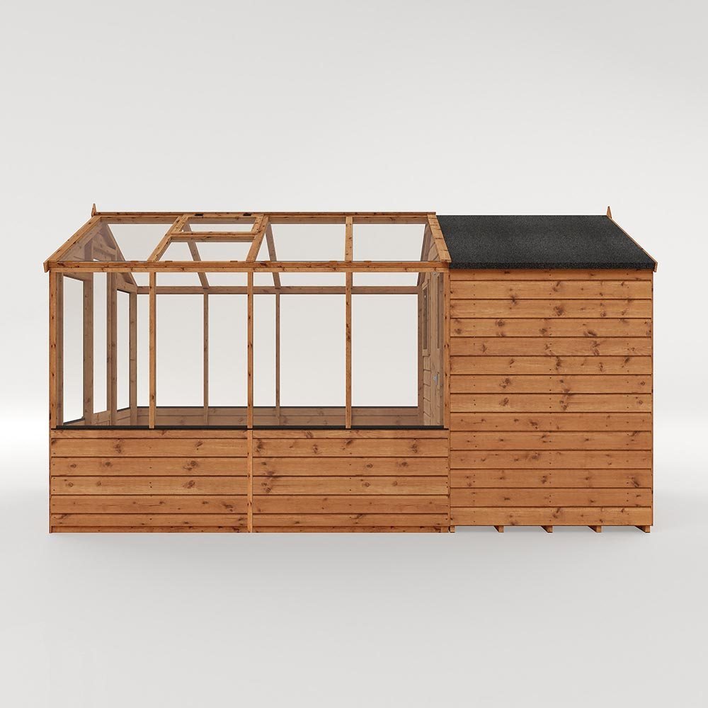 Mercia 12 x 6 Traditional Apex Greenhouse Combi Shed