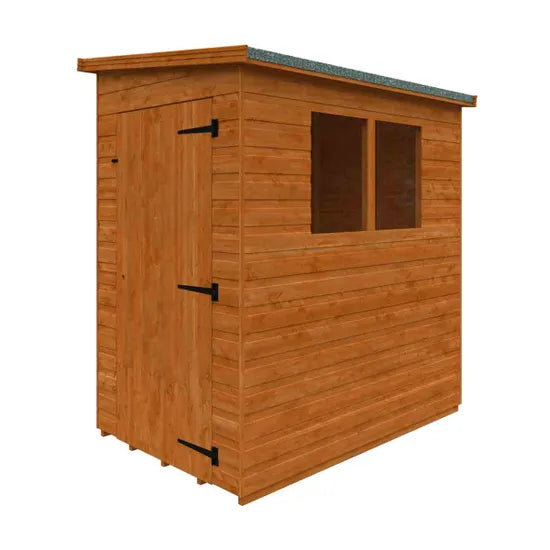6x4 Lean-To Pent Shiplap Shed