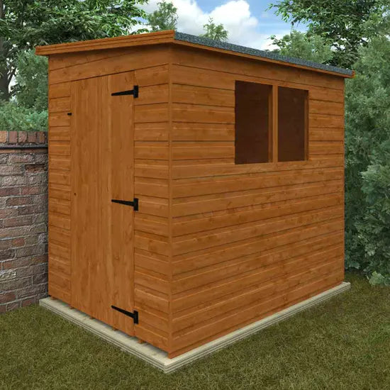 7x5 Lean-To Pent Shiplap Shed