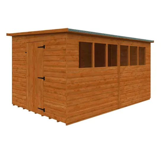 12x8 Lean-To Pent Shiplap Shed