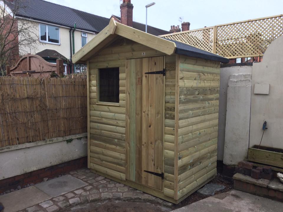 Churnet Valley Apex Garden Shed - 8 X 6