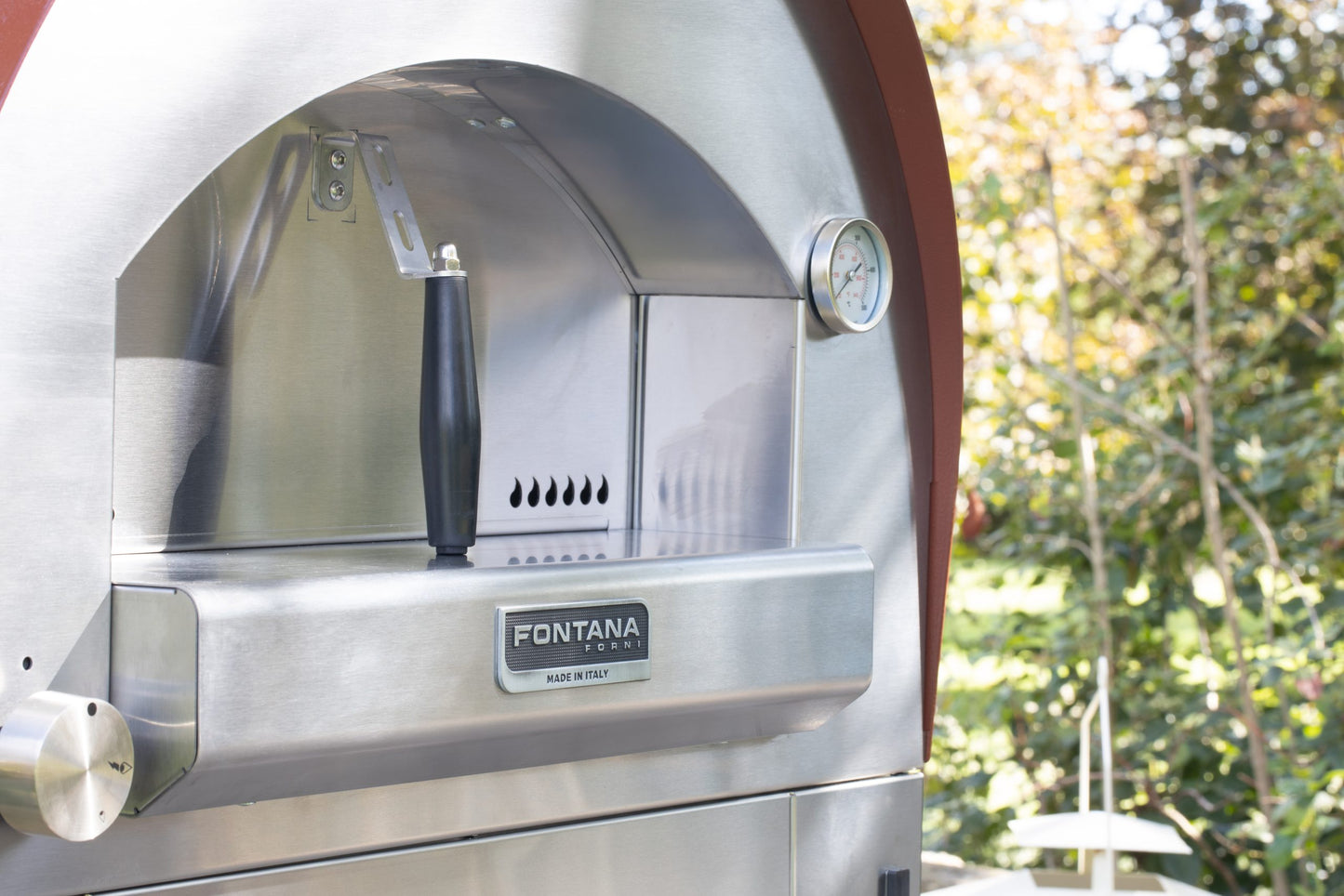 Fontana Margherita Anthracite Build In Gas Pizza Oven