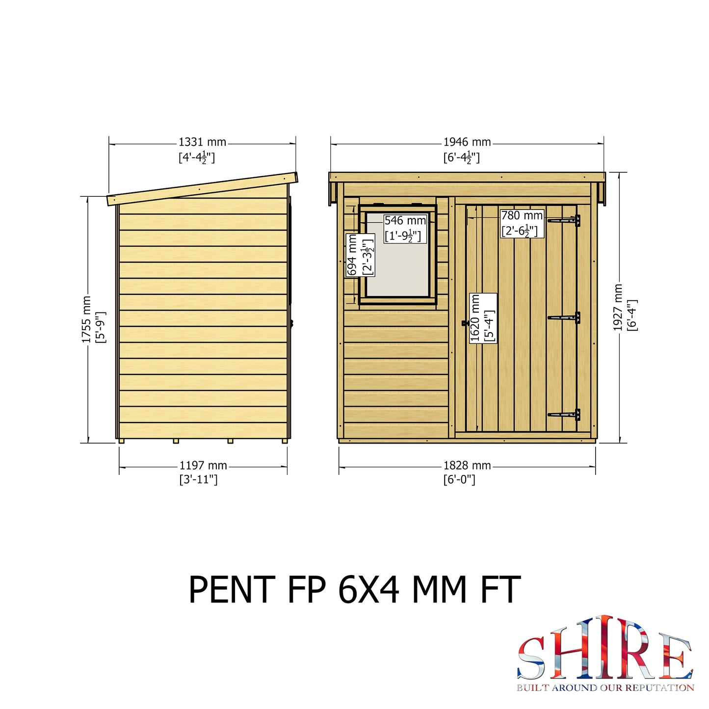 Shire Pent 6 x 4