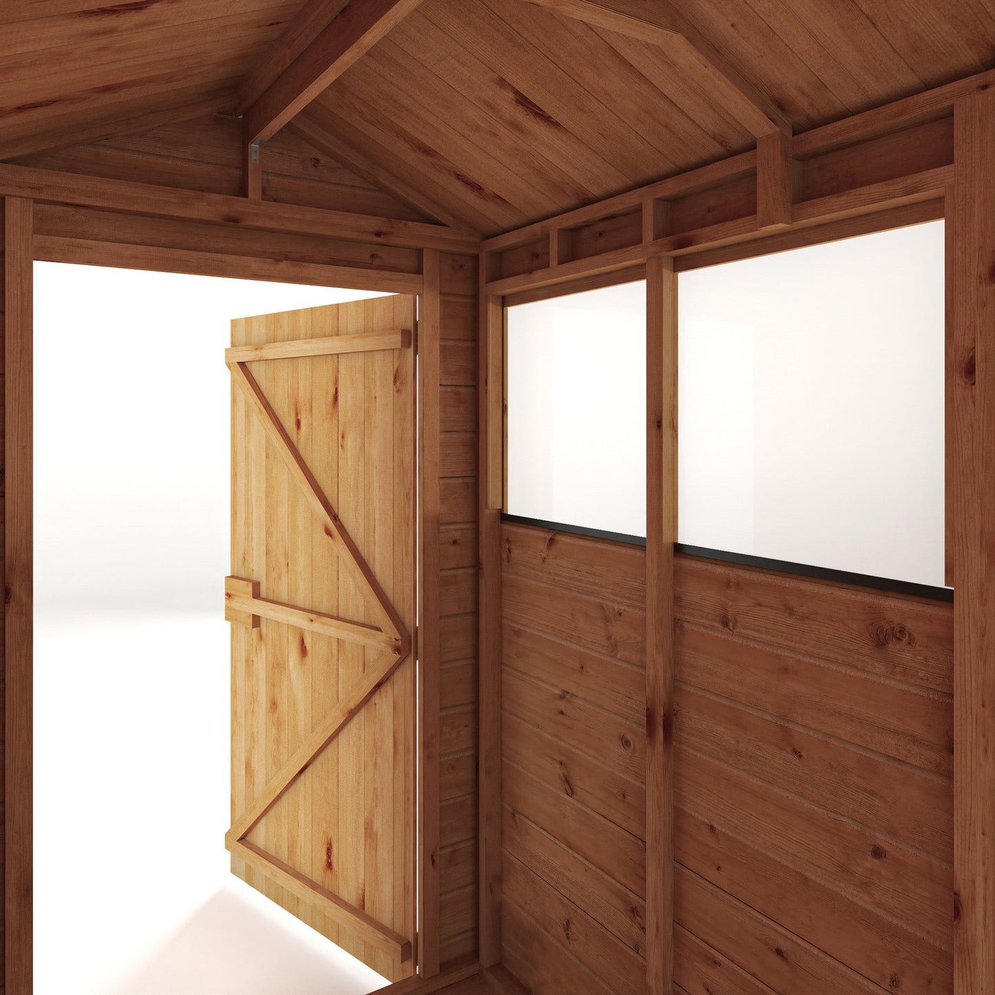 Mercia 6x4 Woodsman Shiplap Apex - Styrene