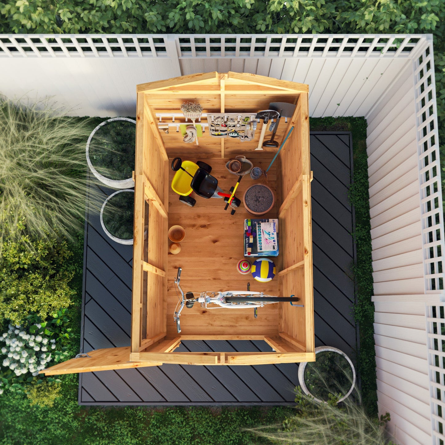 Mercia 6x4 Woodsman Shiplap Apex - Styrene