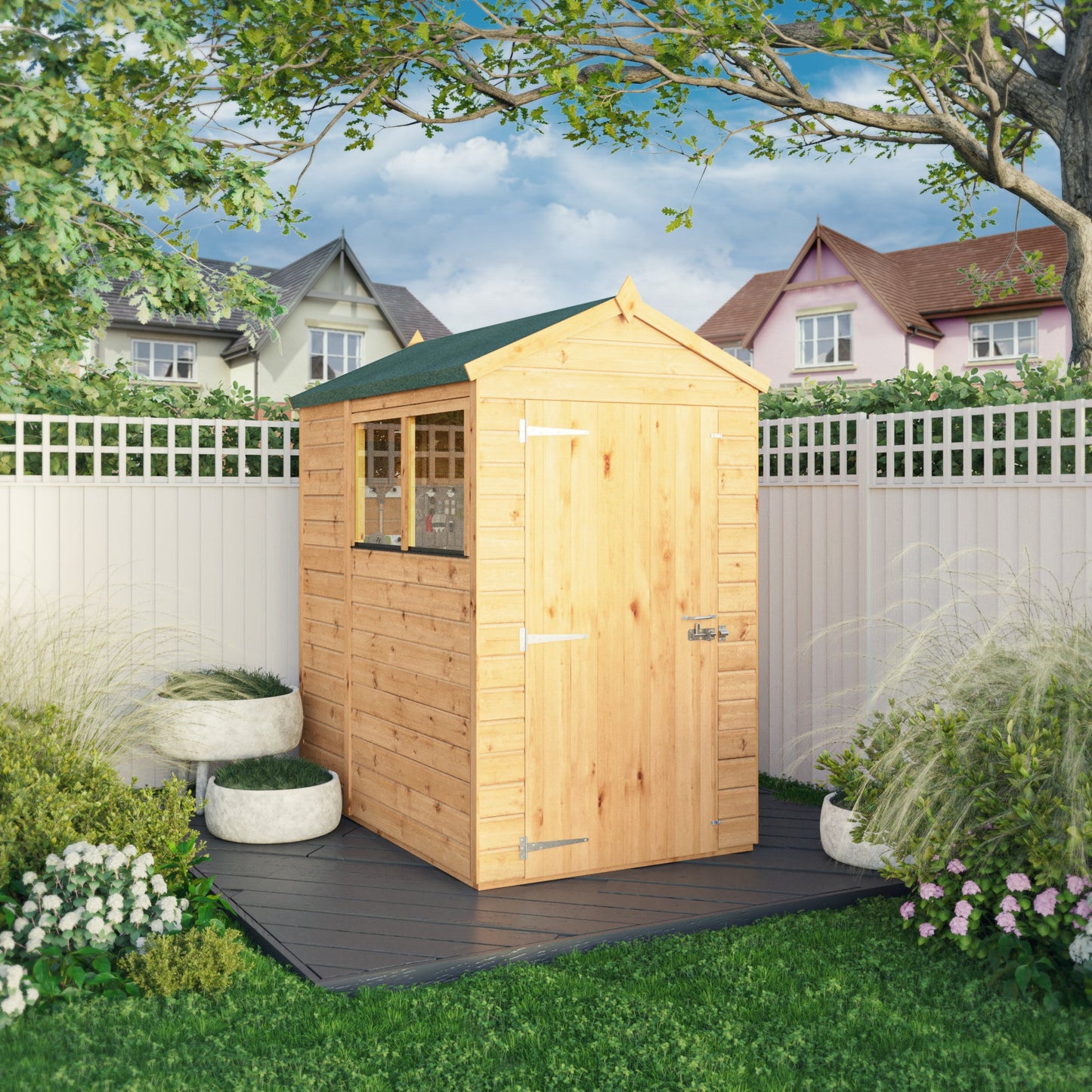 Mercia 6x4 Woodsman Shiplap Apex - Styrene