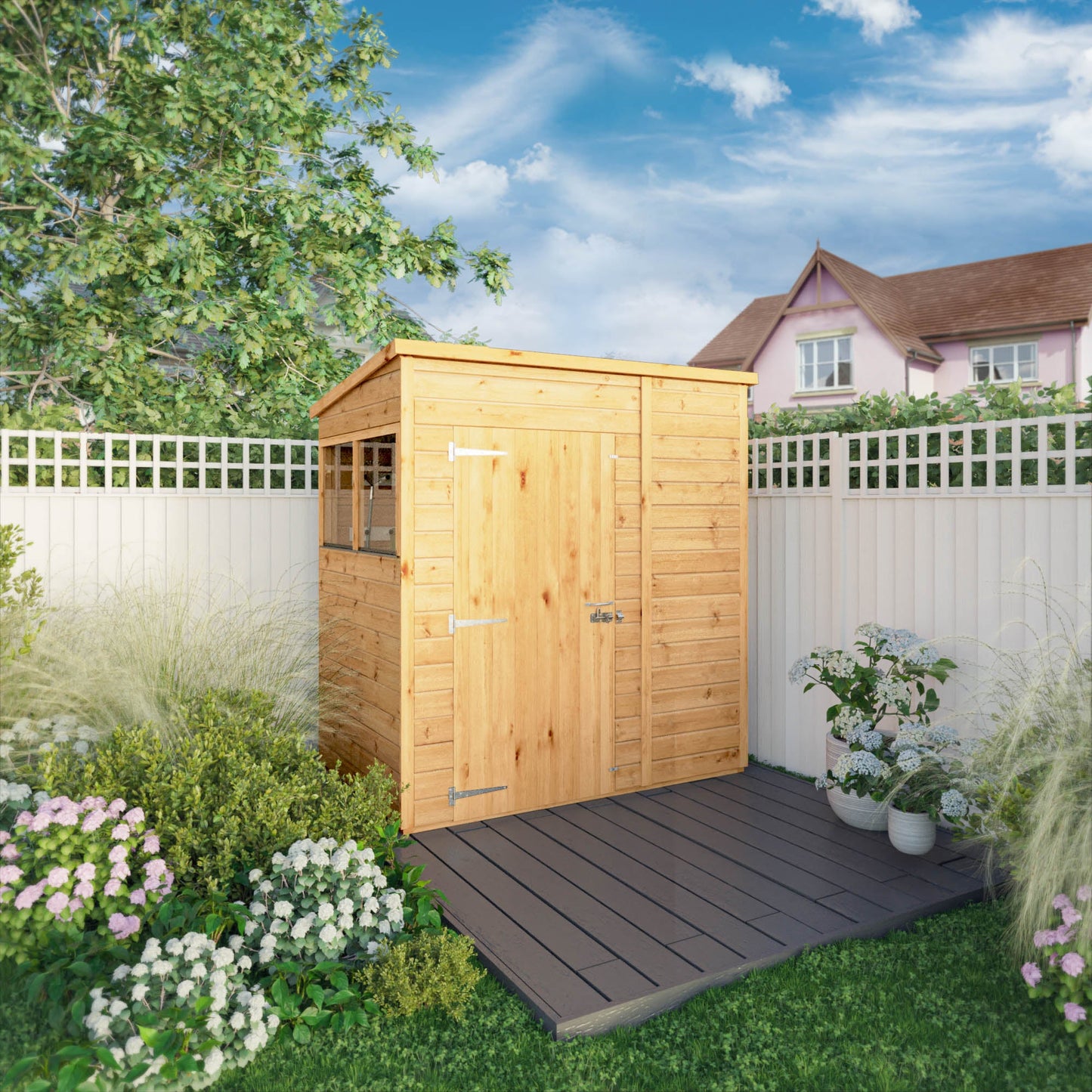 Mercia 6x4 Woodsman Shiplap Pent - Styrene