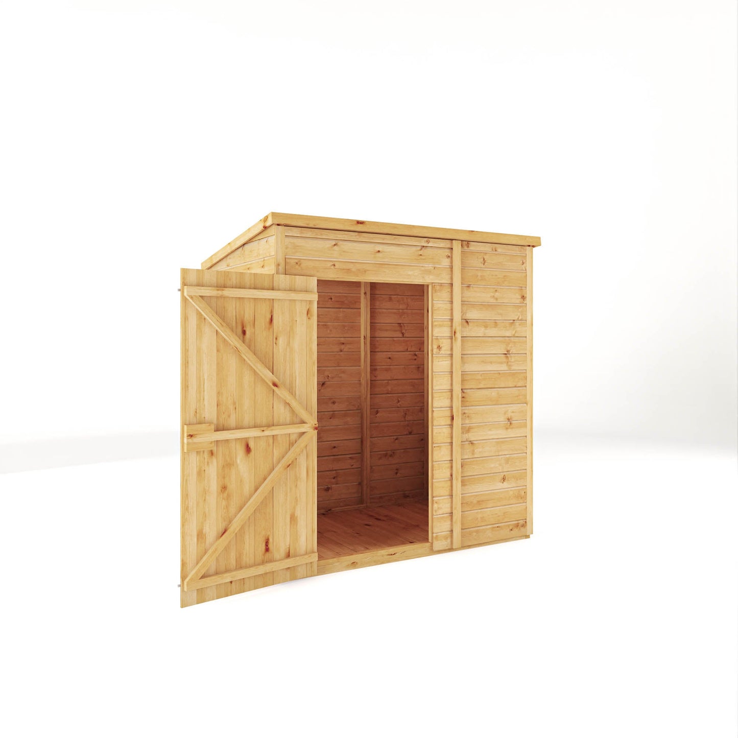 Mercia 6x4 Woodsman Shiplap Pent - Styrene