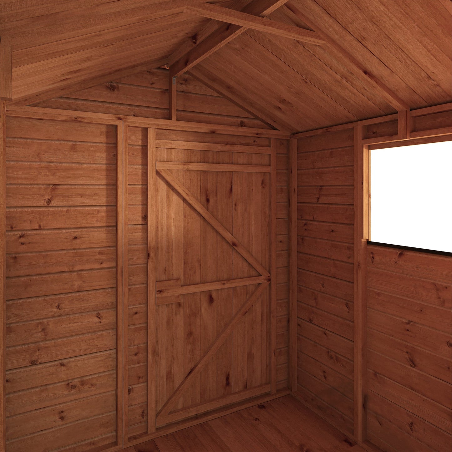 Mercia 6x6 Woodsman Shiplap Apex - Styrene