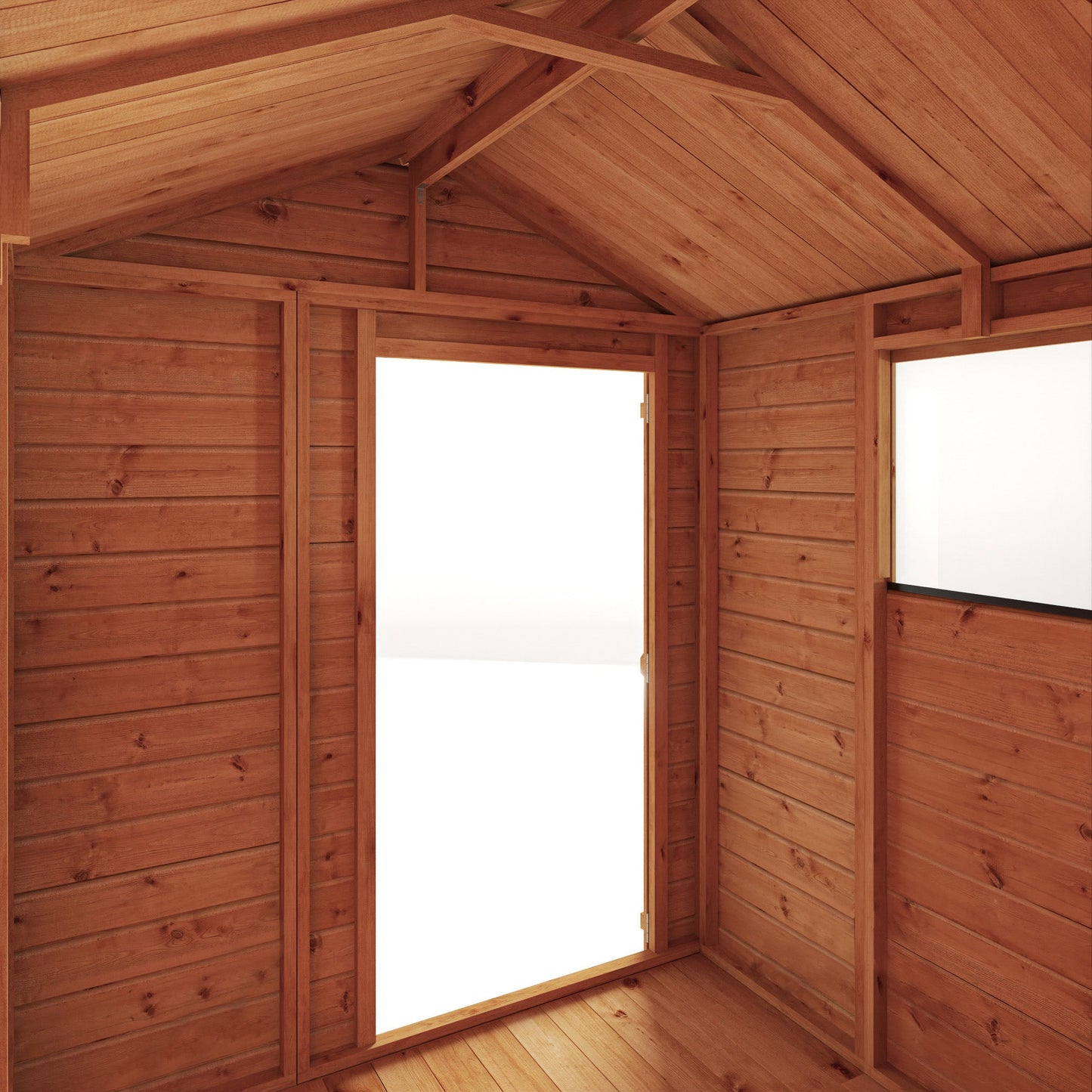 Mercia 6x6 Woodsman Shiplap Apex - Styrene