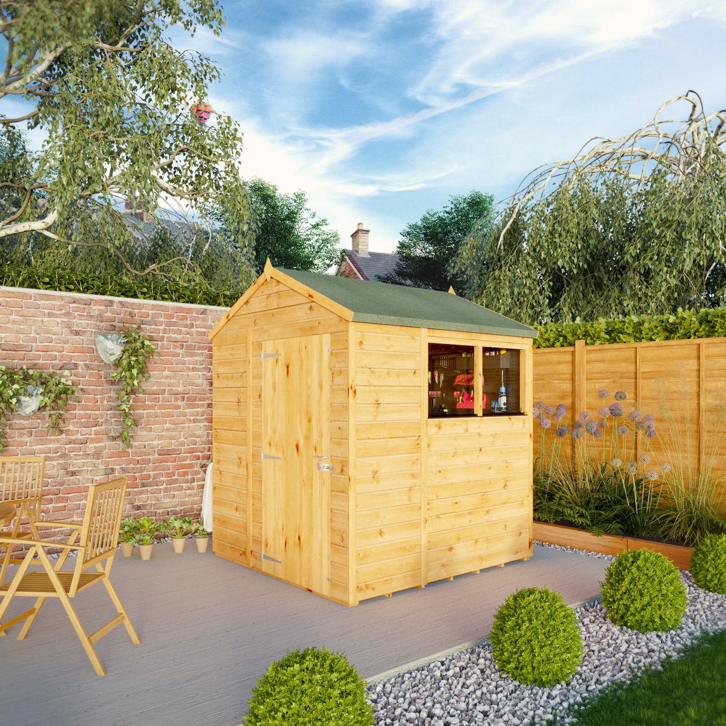 Mercia 6x6 Woodsman Shiplap Apex - Styrene