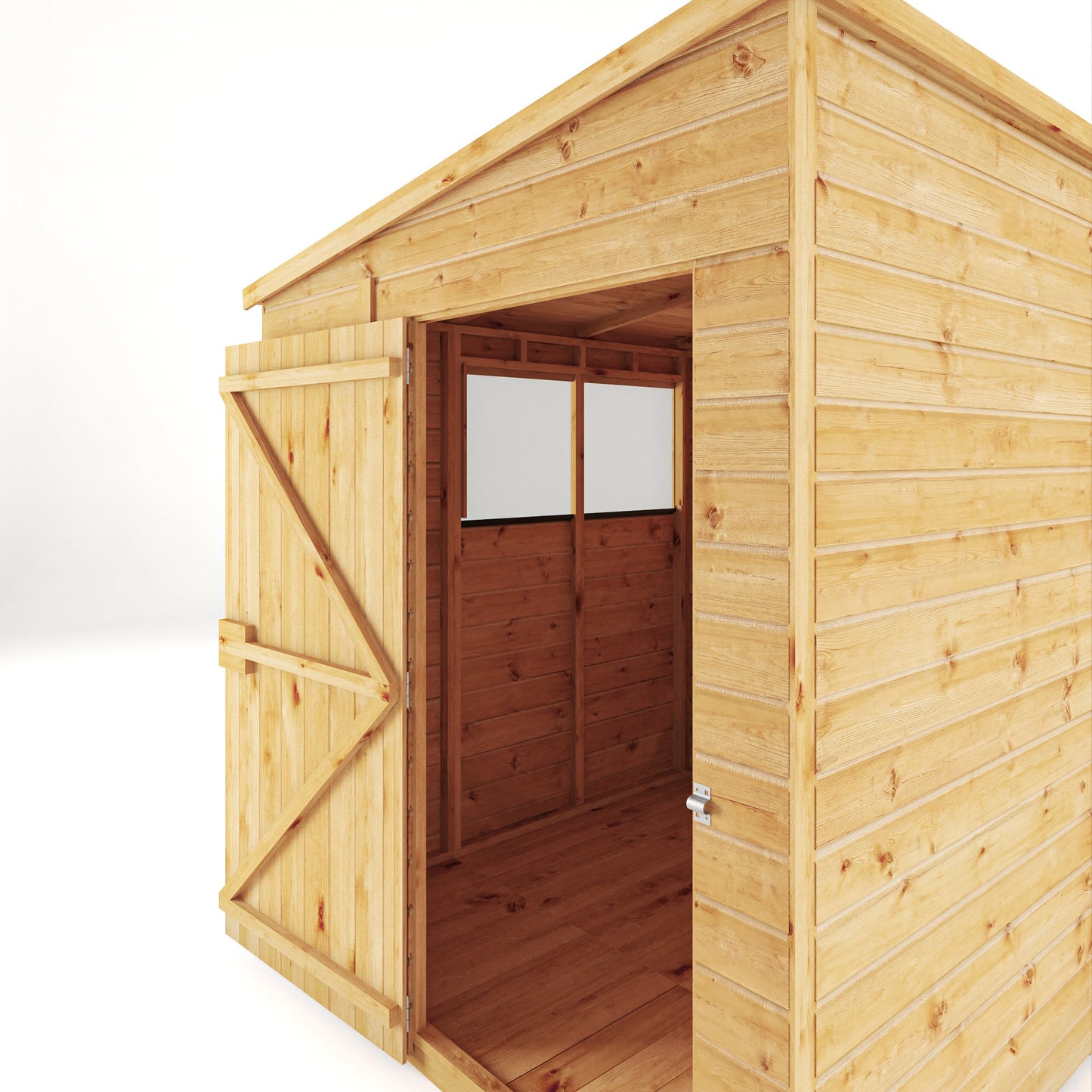 Mercia 6x6 Woodsman Shiplap Pent - Styrene