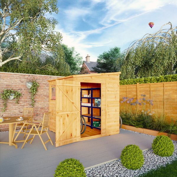 Mercia 6x6 Woodsman Shiplap Pent - Styrene