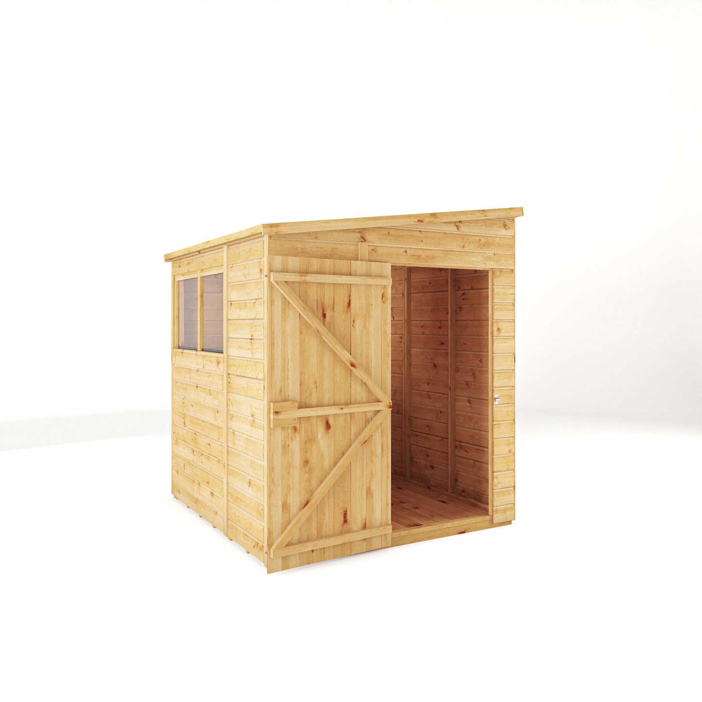 Mercia 6x6 Woodsman Shiplap Pent - Styrene