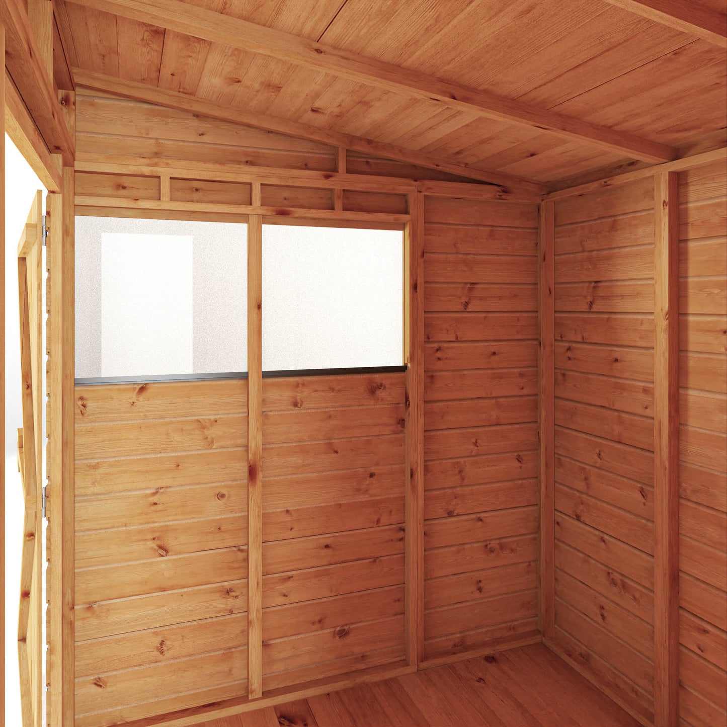 Mercia 6x6 Woodsman Shiplap Pent - Styrene