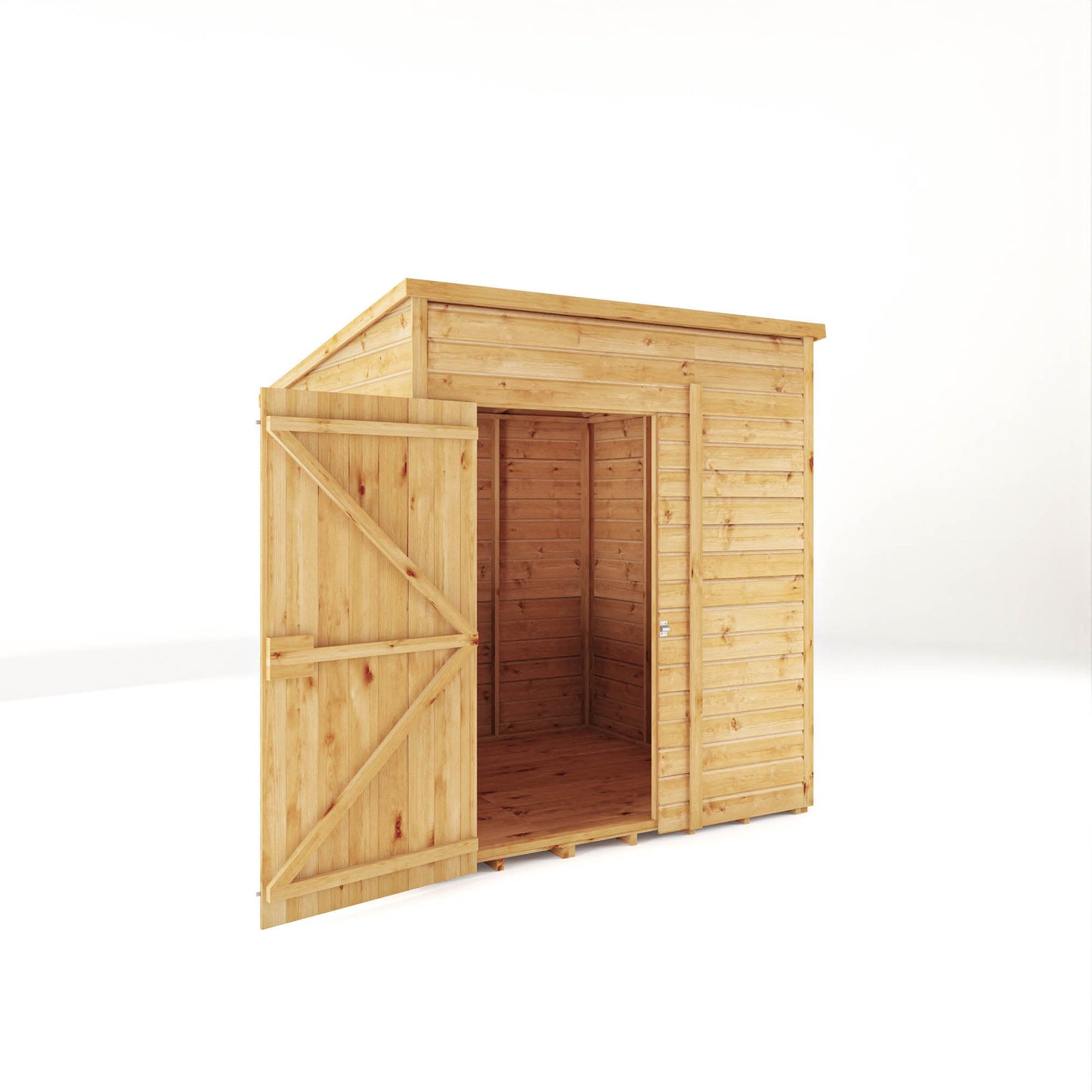 Mercia 6x6 Woodsman Shiplap Pent - Styrene