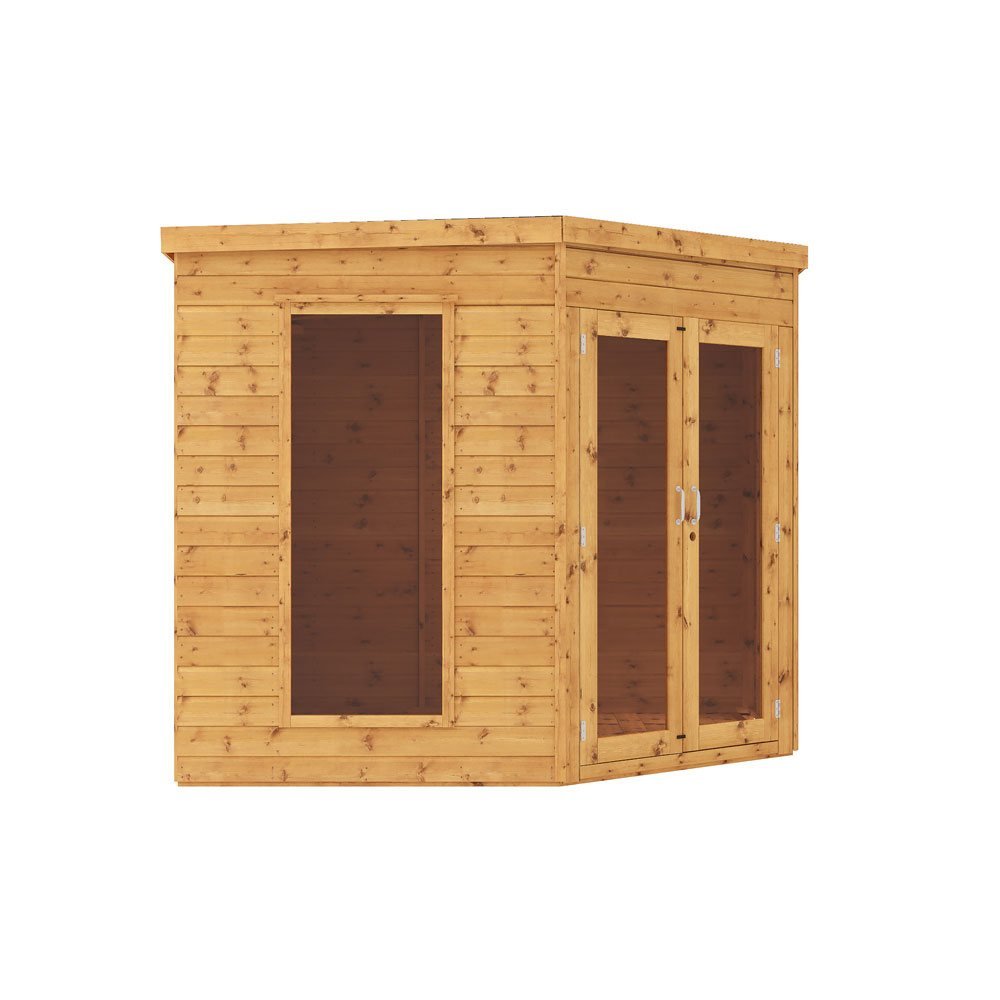 Mercia 8x12 Premium Corner Summerhouse With Side Shed