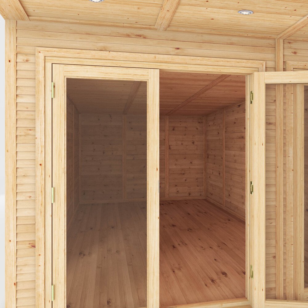 Mercia 4mx4m(D) Insulated Garden Room with Side Shed