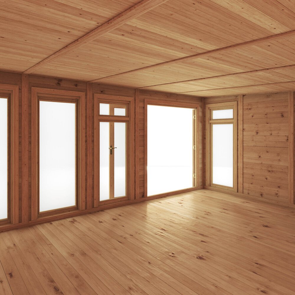 Mercia 6m x 4m(D) Insulated Garden Room with Side Shed