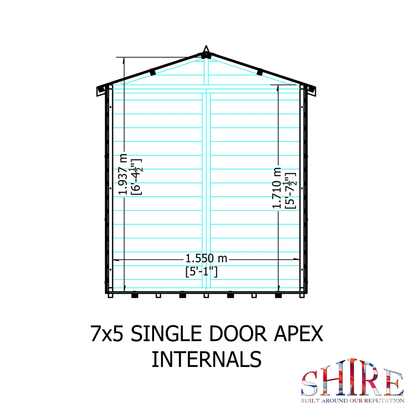 Shire Shiplap Apex 7x5