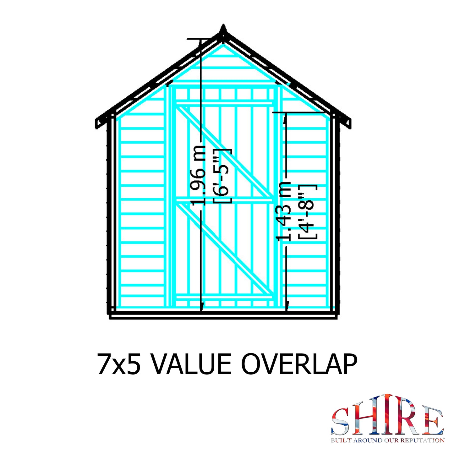 Shire Overlap 7x5 SD Value Pressure treated