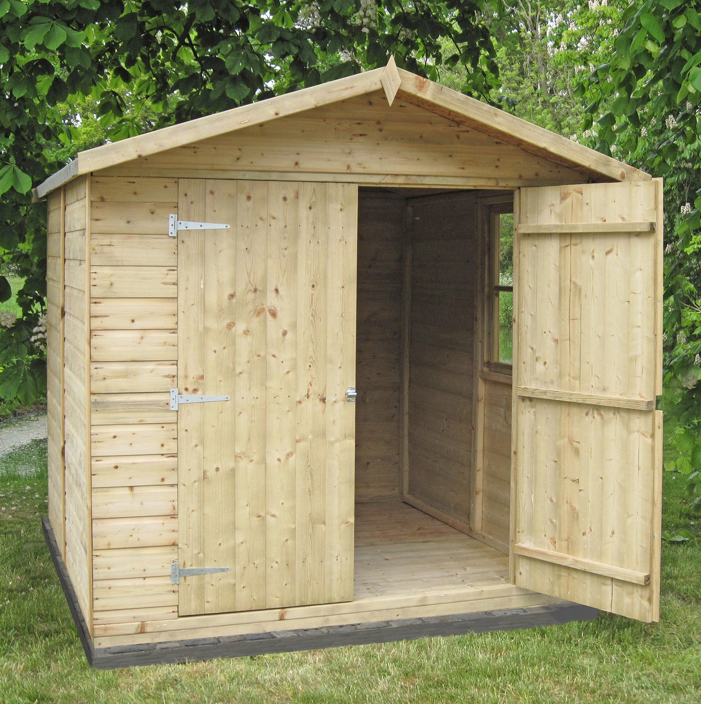 Shire Alderney Pressure treated 7x7 Double Door