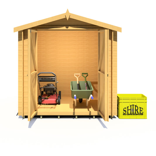 Shire Bradley 7x7 19mm Log Cabin