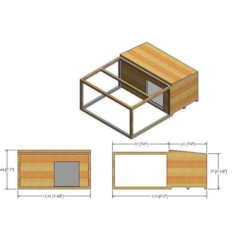 Shire Henhouse 1175 x 1526 x 598mm