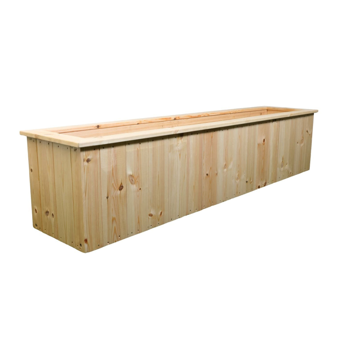 Churnet Valley Untreated Wooden Planter Trough (150Cm) Pressure Treated