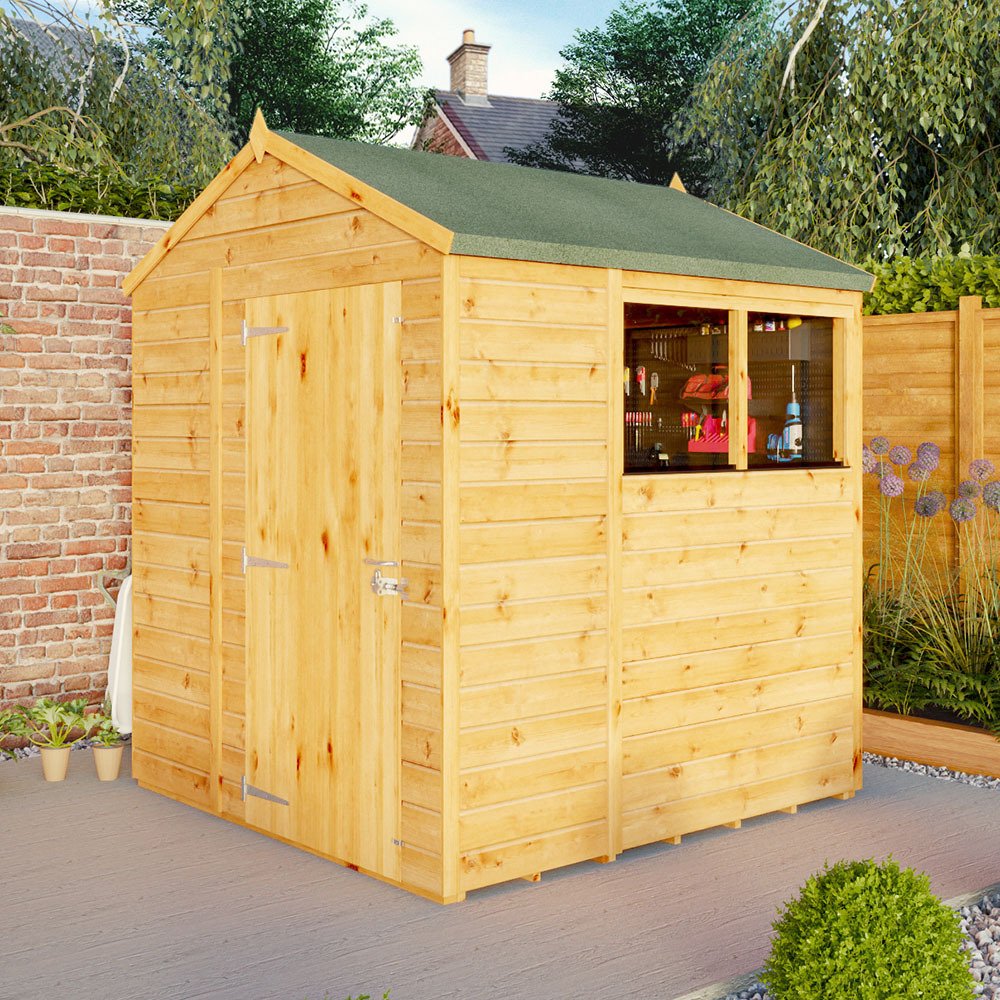 Mercia 10 x 6 Woodsman Shiplap Apex - Glass