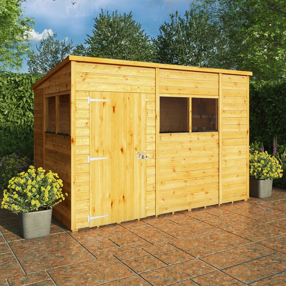 Mercia 10 x 6 Woodsman Shiplap Apex - Glass
