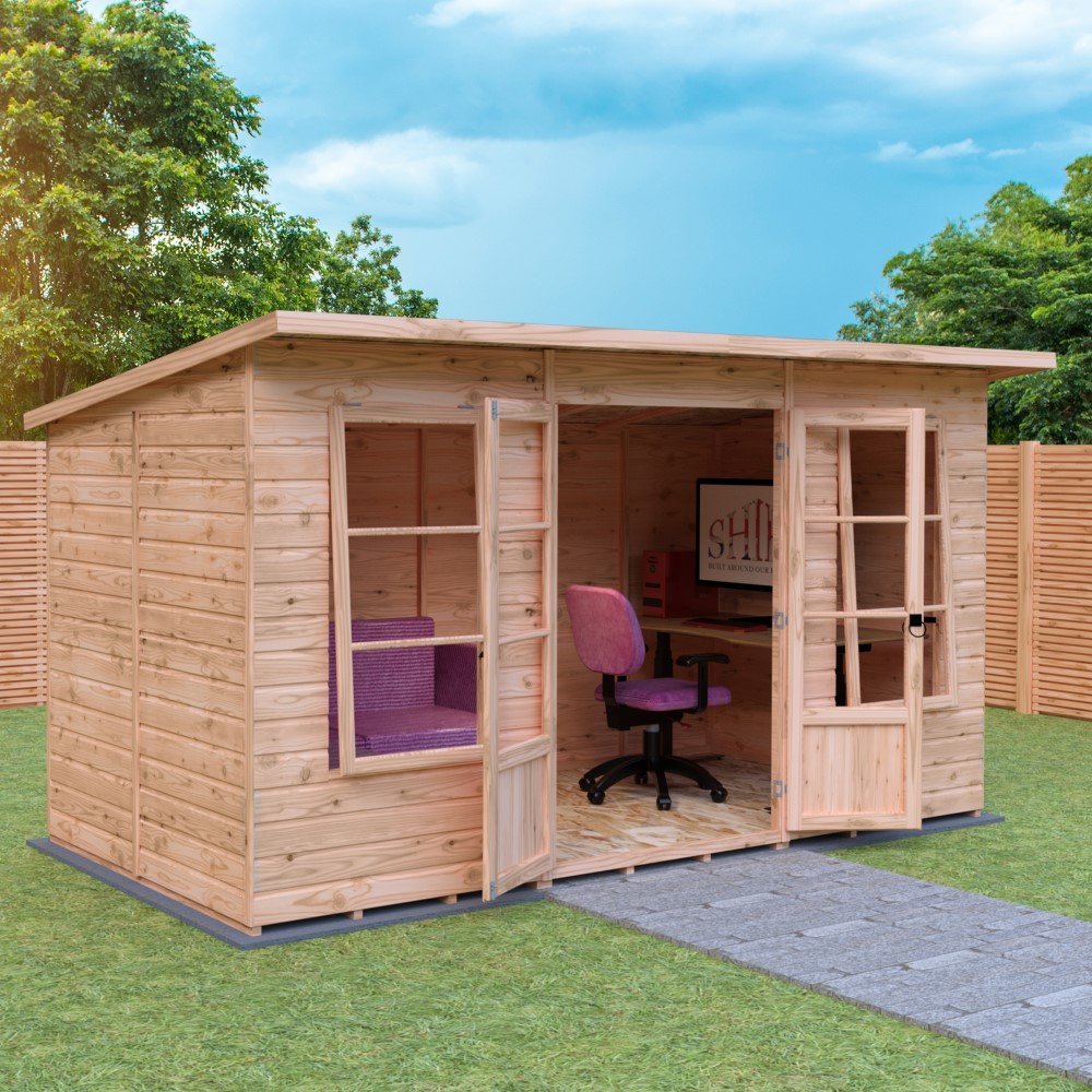 Shire Dahlia 12 x 6 Pent Summerhouse