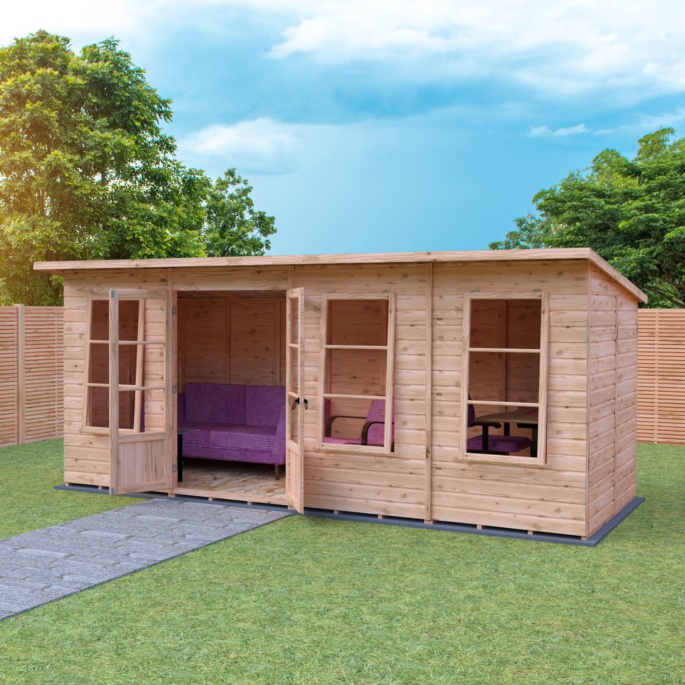 Shire Dahlia 16 x 6 Pent Summerhouse