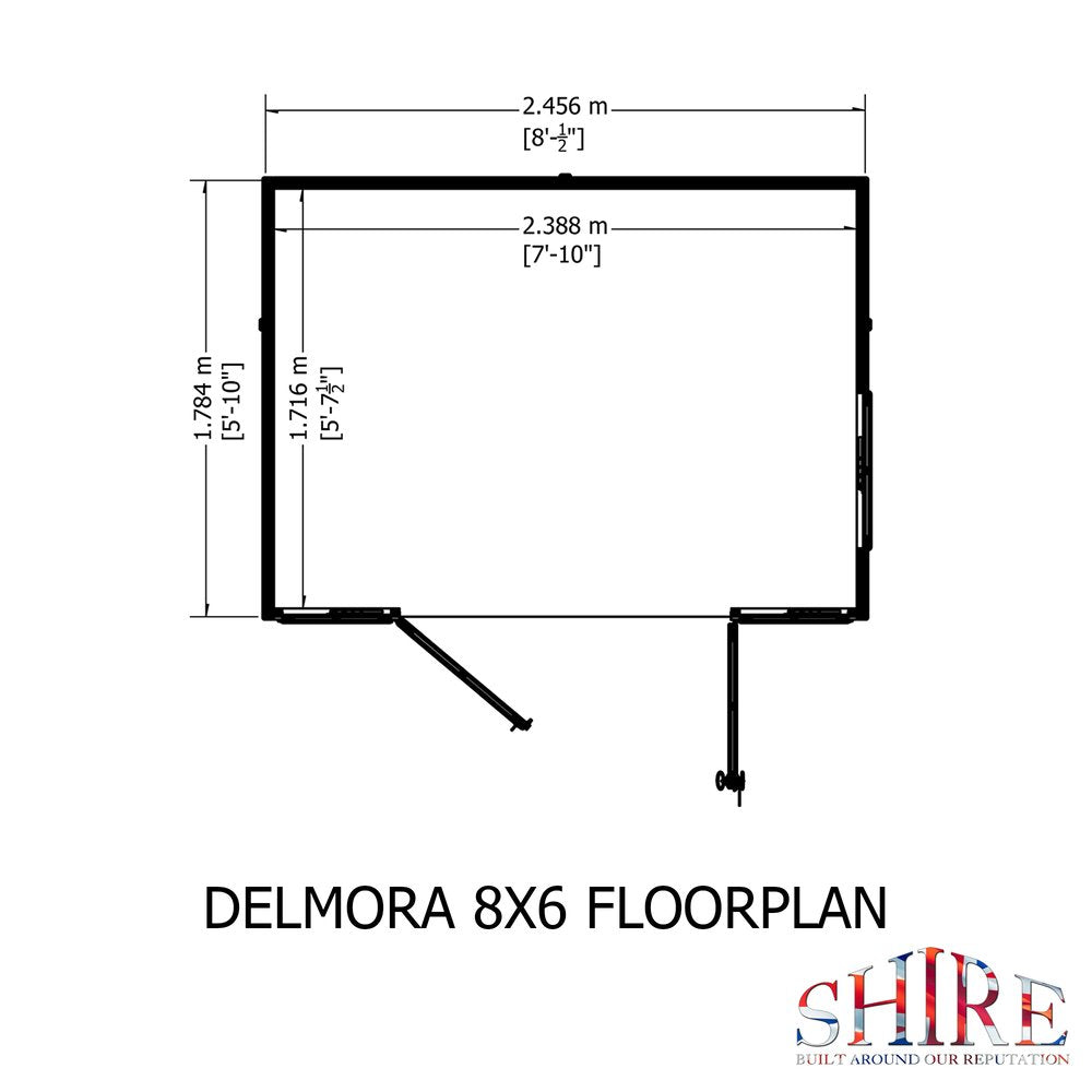 Shire Delmora 8x6