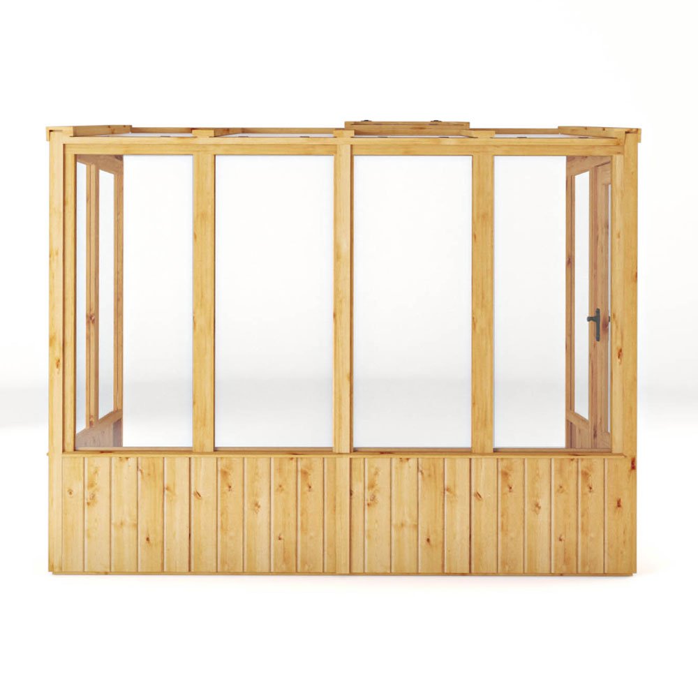 Mercia 8 x 4 Woodsman Pent Lean-To Greenhouse - Styrene